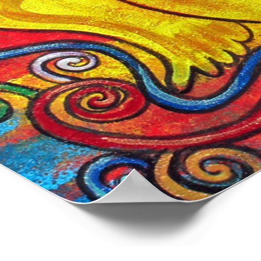 Ex Flammis Clarior, Aus Flamme, Helligkeit Poster (Ecke)