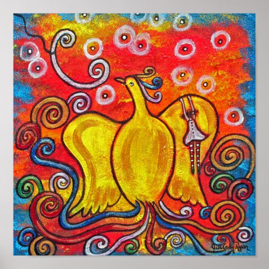 Ex Flammis Clarior, Aus Flamme, Helligkeit Poster (Vorne)