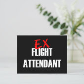 EX FLIGHT ATTENDANT DARD POSTKARTE (Stehend Vorderseite)