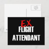 EX FLIGHT ATTENDANT DARD POSTKARTE (Vorne/Hinten)