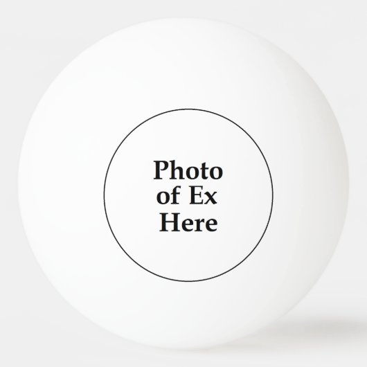 Ex FotoPing Pong Ball Tischtennisball (Vorderseite)