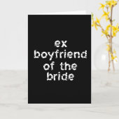 Ex-Freund der Bride Karte (Gelbe Blume)