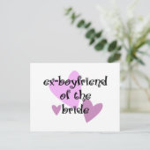 Ex-Freund der Bride Postkarte (Stehend Vorderseite)