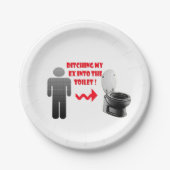 Ex Freund des lustigen Auseinanderbrechens in die Pappteller (Vorderseite)