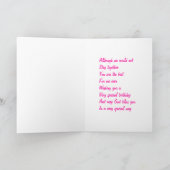 Ex-Freund-Geburtstagskarten Karte (Innenseite)