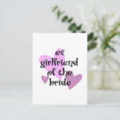 Ex-Freundin der Braut Postkarte (Stehend Vorderseite)