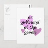 Ex-Freundin des Bräutigams Postkarte (Vorne/Hinten)