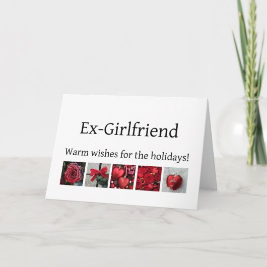 Ex-Girlfriend Frohe Weihnachtskarte Feiertagskarte (Vorderseite)