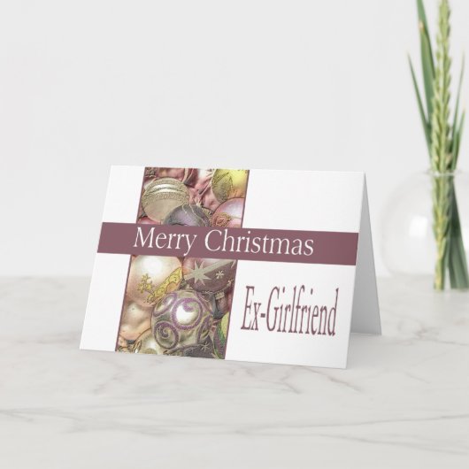 Ex-Girlfriend Frohe Weihnachtskarte Feiertagskarte (Vorderseite)