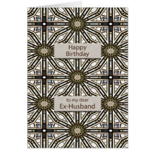 Ex Husband Birthday Abstrakt Mandala Design