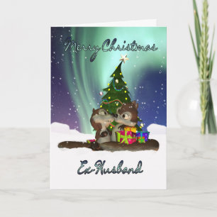 Ex-Husband Weihnachtskarte - Eichhörnchen Feiertagskarte