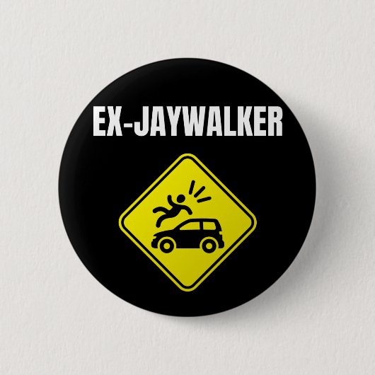 ex Jaywalker - Alcoholic Clean And Sober Button (Vorderseite)