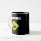 Ex Jaywalker - Alkoholische Reinigung und nüchtern Zweifarbige Tasse (Vorderseite Links)