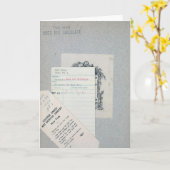 Ex Library Card für Buchliebhaber Karte (Gelbe Blume)