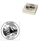 Ex Libris - Alpenlandschaft Gummistempel (Stempel)