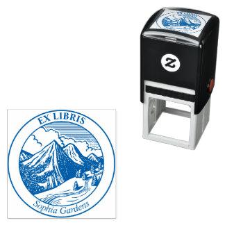 Ex Libris - Alpenlandschaft Permastempel