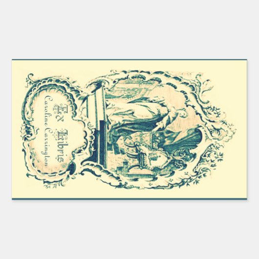 Ex Libris Aufkleber (Vorderseite)