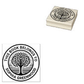 Ex Libris - Baum 03 Gummistempel (Stempel)