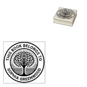 Ex Libris - Baum 03 Gummistempel (Stempel)