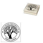 Ex Libris - Baum des Lebens 02 Rubber Briefmarke Gummistempel (Stempel)