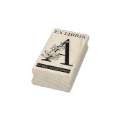 EX libris Book Library Buchzeichen Monogram A Gummistempel (Stempel)