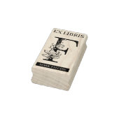 EX libris Book Library Buchzeichen monogram F Gummistempel (Stempel)