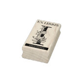 EX libris Book library Buchzeichen monogram I Gummistempel (Stempel)