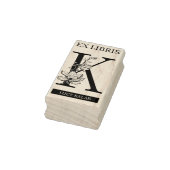 EX libris Book Library Buchzeichen monogram K Gummistempel (Stempel)