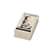EX libris Book library Buchzeichen monogram L Gummistempel (Stempel)