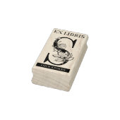EX libris Book Library Buchzeichen Monogram S Gummistempel (Stempel)