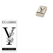 EX libris Book Library Buchzeichen Monogram Y Gummistempel (Stempel)