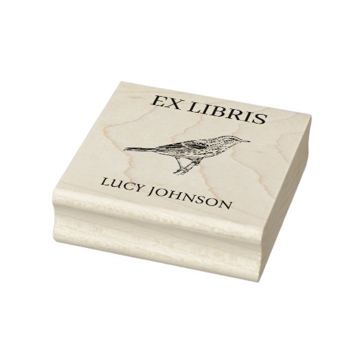 EX LIBRIS Bookplate | Personalized Library Book Gummistempel (Stempel)