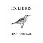 EX LIBRIS Bookplate | Personalized Library Book Gummistempel (Prägung)