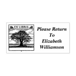 EX LIBRIS Buchungsplatte Custom Reading Library Br Permastempel