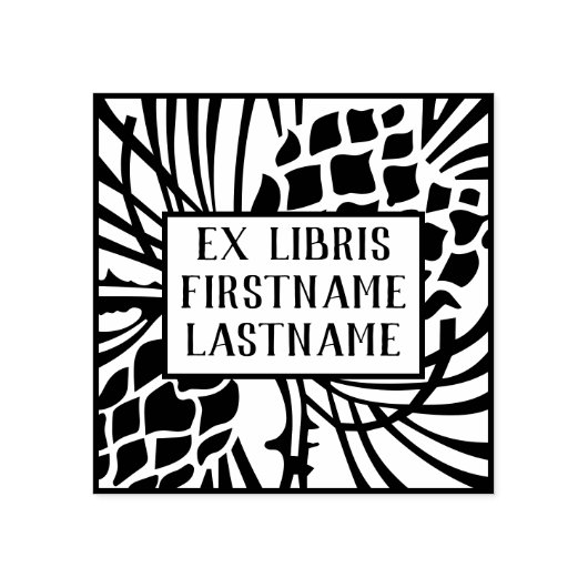 Ex Libris Buchzeichen Gummistempel (Prägung)