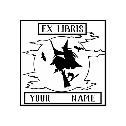 Ex Libris Buchzeichen Gummistempel (Prägung)