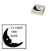 Ex Libris Buchzeichen Moon Gummistempel (Stempel)