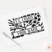 Ex Libris Buchzeichen Pine Cones Rechteckiger Aufkleber (Umschlag)