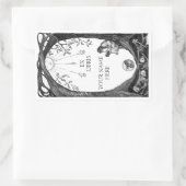 Ex Libris Buchzeichen Rechteckiger Aufkleber (Tasche)