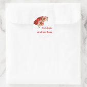 Ex Libris Buchzeichen Red Carnation Sticker (Tasche)