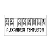 Ex Libris Bunting Pennant Flag Library Name Permastempel (Design)