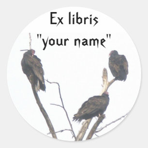 Ex Libris Buzzards Sticker zum Anpassen