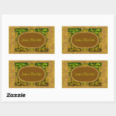 Ex Libris Cartouche Sticker (Blatt)