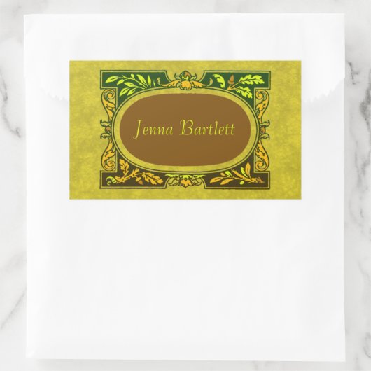 Ex Libris Cartouche Sticker (Tasche)