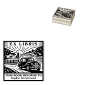 Ex Libris - Country Drive Gummistempel (Stempel)