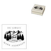 Ex Libris Country handgezeichnet Berg Individuelle Gummistempel (Stempel)