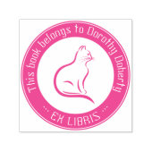 Ex Libris | Cute Cat Self-inking Stamp Permastempel (Design)