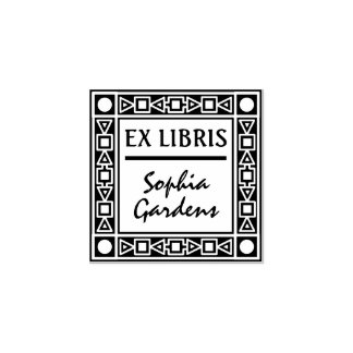 Ex Libris Decorative Gummistempel