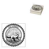 Ex Libris - Dinosaurier Gummistempel (Stempel)