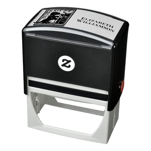 Ex Libris Dog Buchzeichen Ihr Bibliotheksbuch zurü Permastempel (Produkt)